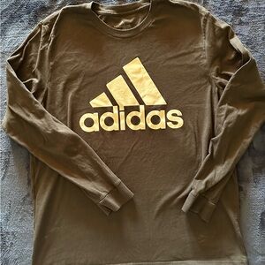 Adidas Men's Black Long Sleeve Tee
